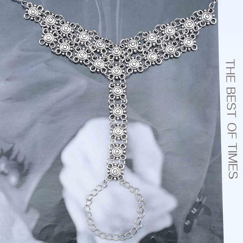 Boho Flower Barefoot Sandal Chain Anklets Silver Ankle Bracelet Toe Ring Anklet Vintage Tribal Anklet Bracelet Summer Foot Chain Jewelry for Women...