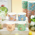 Uiifan 60 Pcs Floral Paper Baking Cups Disposable Greaseproof Baking Cups Bulk Floral Muffin Baking Cups Flower Cupcake Wrappers for Birthday Wedd...
