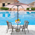 AMMSUN 13" Beach Umbrella Table Tray for Beach, Patio, Garden, Swimming Pool with Cup Holders, Snack Compartments White...
