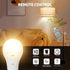 Rechargeable Light Bulbs with Remote Control,700lm, 2600mAh Battery Emergency Light Bulb for Power Outage and Camping Outdoor, 3 Level Dimmable, 3...