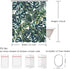 LIVILAN Green Plant Shower Curtain, Botanical Leaf Pattern, 72X72 inches - Jungle Bathroom Decor with 12 Hooks...