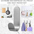 Self Adhesive Towel Hooks, 304 Stainless Steel Heavy Duty Shower Hook for Bathroom, Kitchen, Living Room and Hotel to Hang Towels, Keys, Bags and ...