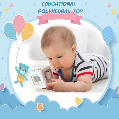 Montessori Toys Activity Busy Cube for Baby Toys 12 18 Months Early Learning Educational Baby Toys for 1 Year Old Boys Girls Christmas Birthday Gi...