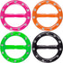 Hestya 4 Pieces 80s Party Fashion T Shirt Clips Plastic Clothes Corner Knotted Button Dress Scarf Ring Clip Round Circle Buckle for Women Ladies G...