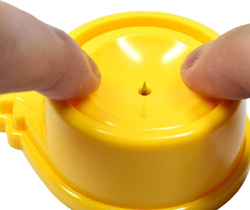Seki Japan Egg Pierce, Egg Hole Puncher, Hard Boiled Egg Peeler, Egg Pricker to Get a Good Hard Boiled Egg, Kawaii Chikin Shape, Yellow...