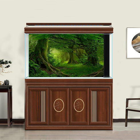 Tropical Forest Terrarium Backgrounds Huge Trees Reptile Habitat Background Rainforest Aquarium Background Fish Tank Backdrop Decors Sturdy Polyes...