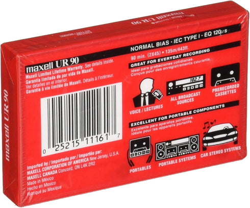 Maxell Dictation & Audio Cassette, Normal Bias, 90 Minutes...