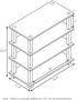 Furinno Turn-S-Tube 4-Tier Shoe Rack, Dark Cherry/Black...