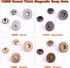 Tanstic 44 Sets 4 Color 18MM Round Magnetic Snap Sets, Strong Magnetic Button Clasps Double-Sided Magnetic Leather Snaps for Clothes, Jackets, Jea...