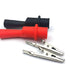 2 Pair Silicone Alligator Clips Set, Professional 1000V 10A Alligator Clip Test Kit, Banana Test Lead Probe Clip, Test Extension Compatible with F...