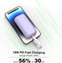 Small Power Bank Built-in Cord,10000mAh Ultra Compact Portable Charger 18W PD Fast Charging Battery Pack with LED Display Compatible with iPhone 1...