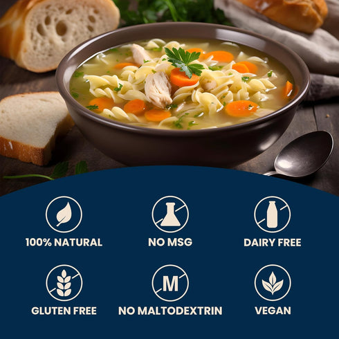 Massel Chicken Style Broth Boullion Cubes, Gluten Free, MSG Free, Dairy Free, Non GMO, 0g Trans Fat Soup Base Seasoning For Ramen, Soup, Stew, No ...