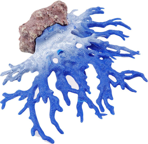 Semetall Artificial Coral Ornament Resin Aquarium Plants Coral Fish Tank Decorations Blue White Coral Decor...