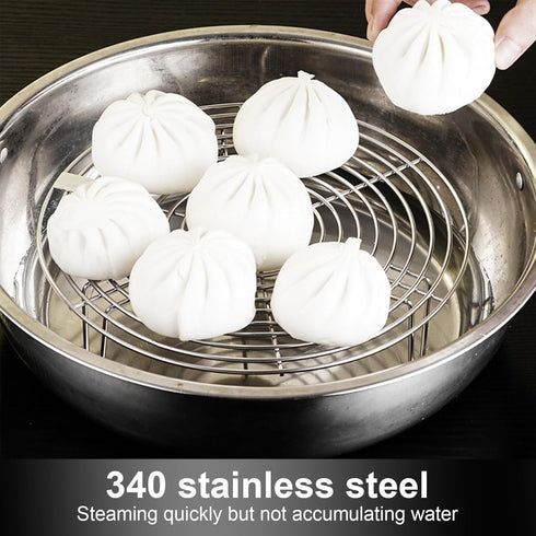 Round Steamer Rack and Cooling Rack,Stainless Steel Pot Trivet, Cooking Rack,Wire Steamer Kettle Rack Holder, Air Fryer Cooking Steamer Rack for B...