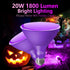 PAR38 Flood Purple Light Bulb,2 Pack-Dimmable,E26 Base Purple Flood Light Outoor(20W Replace to 200W),Purple Light Bulb for Outside,Purple Decor,C...