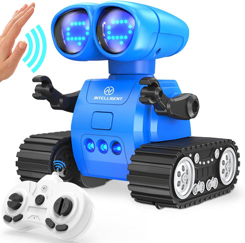 TOY Life Rechargeable Remote Control Robot Toys with Auto-Demonstration, Music & LED Eyes. Walkie Talkie Robot Toys for Kids 7 8 12, Kids Robot To...