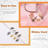152Pcs 4 Colors 4 Sizes Lobster Claw Clasps Kit, 12mm, 14mm, 16mm, 18mm Alloy Small Jewelry Clasps Lobster Clasps for DIY Necklace Bracelet Jewelr...