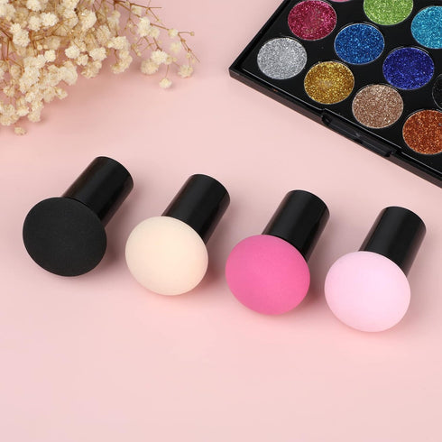Sibba 4 PCS Makeup Eggs Sponge Beauty Blender Foundation Blending Make Up Concealer Applicator Cosmetic Face Eye Brush Set With Mini Handle Loose ...