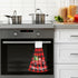 Boccsty Christmas Tree Truck Fingertip Bath Towels 2 Pcs New Year Red Black Plaid Tartan Hanging Kitchen Hand Towel Absorbent?Dish Cloths for Bath...