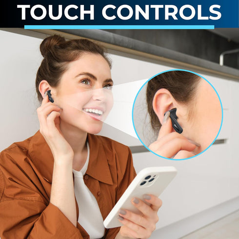 PHILIPS True Wireless Earbuds, TWS Bluetooth 5.3 Headphones, 13mm Drivers, AI Mic for Clear Calls, IPX4 Waterproof, 15 Hours Playtime, Compatible ...