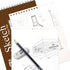 BAZIC Sketch Pad 50 Sheet 6" X 8", Top Bound Spiral Sketchbook Drawing Pads, Sketching Paper Coloring Book for Artist School, 2-Pack...