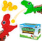 ArtCreativity Dinosaur Pop and Catch Game - Dino Pop and Catch Toy with 2 Catch Cup Launchers and 6 Balls - Press Trigger to Pop Out The Ball - Su...