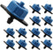 30 Pcs Drip Irrigation Emitters, 2 GPH Pressure Compensating Irrigation Drippers for Garden Lawn Watering Irrigation System, Blue...