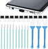 Frienda 33 Pcs Anti Dust Plug Set Phone Dust Plug Compatible with Samsung s10, s20, s21, A51, A52, A71, Phone Port Cleaning Brush Kit Phone Speake...