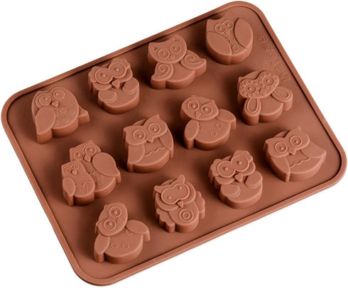 Halloween Night Owl Silicone Baking Molds Bakeware for Halloween Theme Chocolate, Muffin Cups, Ice Cube, Soap, Wafer, Cake, Bread, Tart, Pie, Flan...