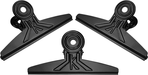 3 Pack Extra Large Bulldog Clips 7.9 Inches Jumbo Bull Binder Paper Clip Clamps for Crafts, Paper, Food Bags, Drawings, Photos at Home, Office, Sc...