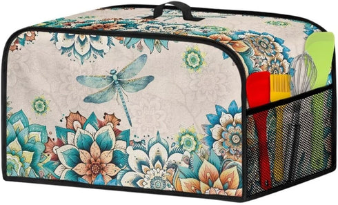 Slow Cooker Cover 8 qt Boho Flower Crock for Pot Cover Keep Small Kitchen Appliance Clean Washable Appliance Cover...