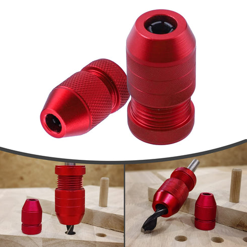 Ruitool Drill Depth Stop for Drill Bits,Adjustable Drill Stop Applicable Size Range 5/64"-3/16",15/64"-7/16",Aluminum Drill Bit Stop Collar Set fo...