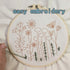 3 Sets of Beginner Embroidery Kits with 3 Patterns and 6 Needles, Needlepoint Kits for Adults,Including Embroidery Floss,3 Plastic Hoops and 3 Cot...
