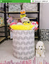 LANGYASHAN Laundry Basket Canvas Fabric Collapsible Organizer Basket for Storage Bin Toy Bins Gift Baskets Bedroom Clothes Children Nursery Hamper...