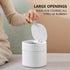 Mini Desktop Trash Can with Lid,Small Garbage Can for Countertop,Dressing Table,Bedside Etc,Free 90 Bags(White)...