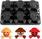 Skull Cake Mold, Halloween Skull Cake Pans, 6 Cavity Silicone Skull Baking Molds for Muffin, Cakelet, Jello, Pudding, Handmade Soap, Gelatin, Blac...