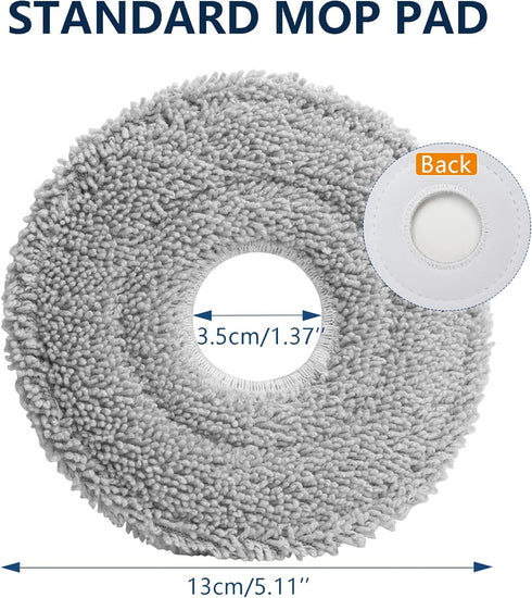 Replacement Parts for Dreame L20 Ultra / L30 Ultra Robot Vacuum Cleaner, 1 Main Brush, 4 Dust Bags, 4 Mop Pads, 2 HEPA Filters, 4 Side Brushes...
