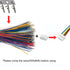 JST GH 1.25mm Connector Kit, 2/3/4/5/6/7/8/10 Pin 80 PCS Male Housing Plug Connectors with 500 PCS Plug Terminal...
