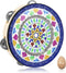 Tambourine for Kids Adults 8 inch Tamborine Percussion Musical Instrument Hand Held Drum for Kids Adults Metal Jingles Percussion Gift Apply to Fa...
