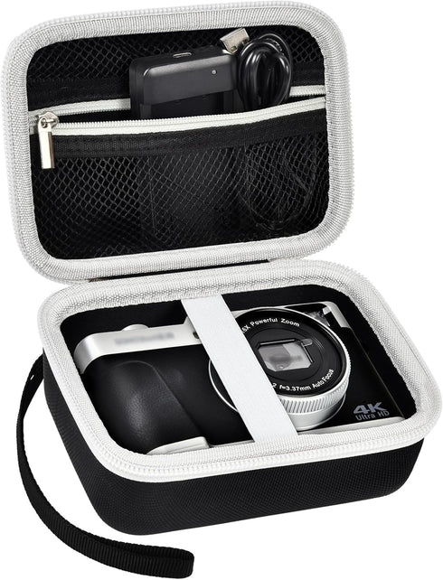 Hard Case Compatible with Hauyince/for ToAuite/for Lecnippy/for Bifevsr/for Lecran/for Saneen 4K 5K Digital Camera 48MP, Portable Camera Storage C...