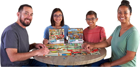 RoseArt - Back to The Past - Baking with Mom - 1000 Piece Jigsaw Puzzle for Adults...