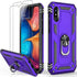 IKAZZ for Galaxy A10e Case with Screen Protector,Military Grade Shockproof Heavy Duty Protective Phone Cover Pass 16ft Drop Test with Magnetic Kic...