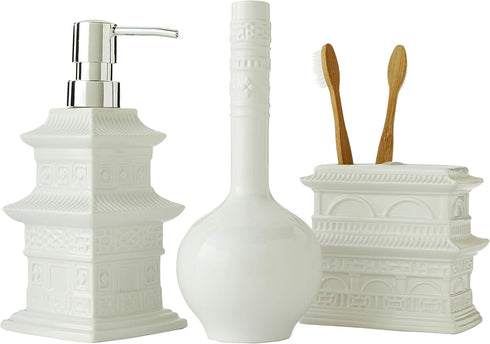 SKL Home Vern Yip Chinoiserie Vase, White...