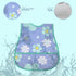 Waterproof Baby Bib Infant with Snaps Fits Baby & Toddler 6-24 Months - 4pcs (Floral Bunny Fish)...