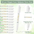 Greenery Baby Shower Pens Decoration Baby Shower Party Games Gift Cards with String Black Ink Retractable Ballpoint Pens for Girl Boy Gender Revea...