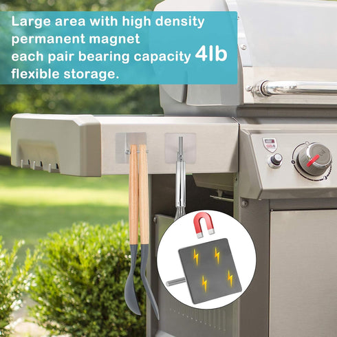 Magnetic Paper Towel Holders Heavy Duty Steel Brushed Holder with Strong Magnetic Backing - Fit for Large Paper Towels or Use as Hook - for Kitche...