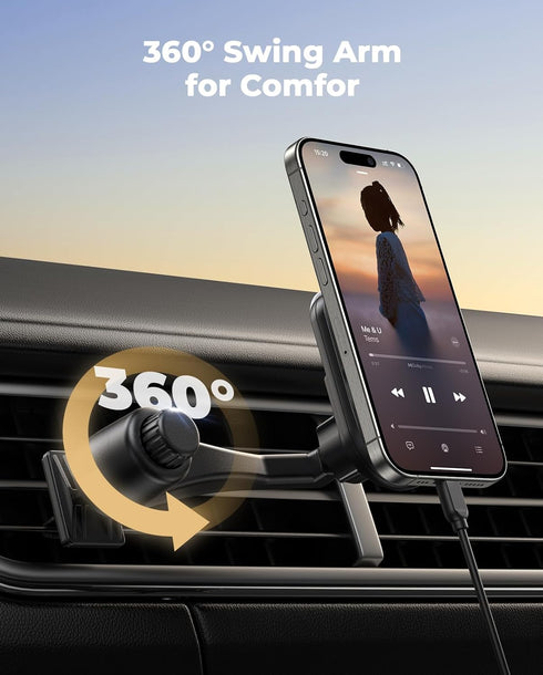 Universal Socket Car Vent Mount Works with PopSockets, Magnetic Socket Phone Holders for Car Air Vent, Hands Free Car Phone Mount Fits All Phones ...