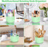 Desk Organizer,Minimalist Modern Design Pen Holder for Desk 360°Rotating Office Desk Accessories,Pencil Cup with 5 Compartments Storage Box Caddy ...