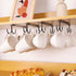 Mug Hooks Under Cabinet,3 Pieces Under Cabinet Mug Holder,Under Shelf Mug Organizer Rack with 12 Hooks,Display Hanging Storage Hook for Mugs/Coffe...