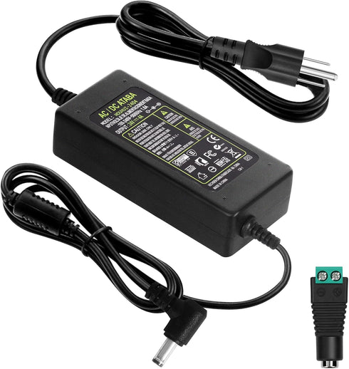 HOUHUI 24V 4A Power Supply Adapter, AC 100-240V to DC 24 Volt 4 Amp 96W Suit 3A 2A 1A Device Transformer AC/DC Power Adapter Converter with 5.5x2....